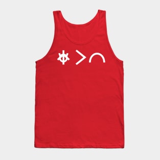 Capitalism Is Bad (Toki Pona, sitelen pona) Tank Top